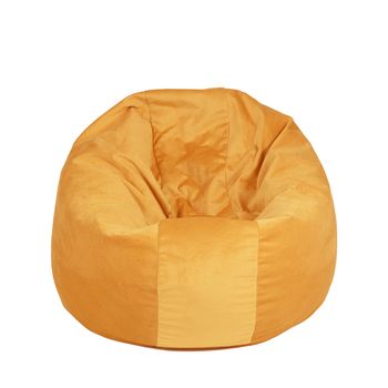 Fotoliu pufrelax relaxo xl , - terracotta orange cu husa detasabila textila, umplut cu perle polistiren