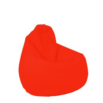 Fotoliu pufrelax tip sac nirvana hobbti panama neon orange pretabil si la exterior, husa detasabila cu perle polistiren