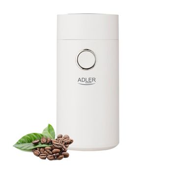 Rasnita de cafea Adler AD 4446ws, 75 g, 150 W, Alb/Argintiu ADLER imagine noua 2022