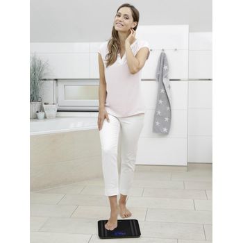 Cantar de baie medisana bs 465, 31,9 x 31,9 x 2,3 cm, 180 kg, negru