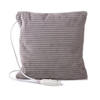 Perna electrica cu incalzire, 2 trepte temperatura, 38x38 cm, material placut, control telecomanda, gri