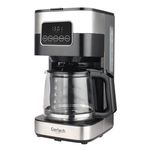Cafetiera digitala Gerlach GL 4411, 900 W, 1.5 L, Timer, Display Led, Drip Stop, negru / inox fotografia produsului