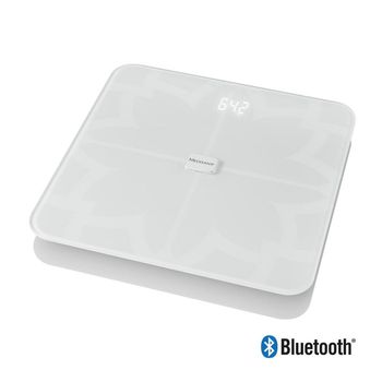 Cantar cu analizator corporal medisana bs450 connect 40511, bluetooth, 180 kg, 8 utilizatori, oprire automata, alb