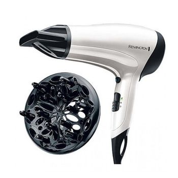 Uscator de par remington d3015, 2000w, 3 temperaturi, 2 trepte de viteza, alb-negru