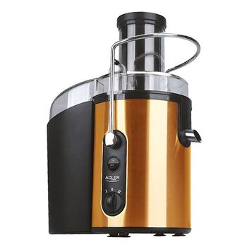 Storcator de fructe adler ad 4123, 1000w, 3 viteze, recipient pulpa 2,5l, recipient suc 1l, maro