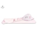MimiNu - Prosop cu gluga 100x100 cm, Baby Shower Pink fotografia produsului
