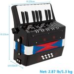 Acordeon Pentru Copii Klausstech, 17 Clape, 8 Basi fotografia produsului View 3 S