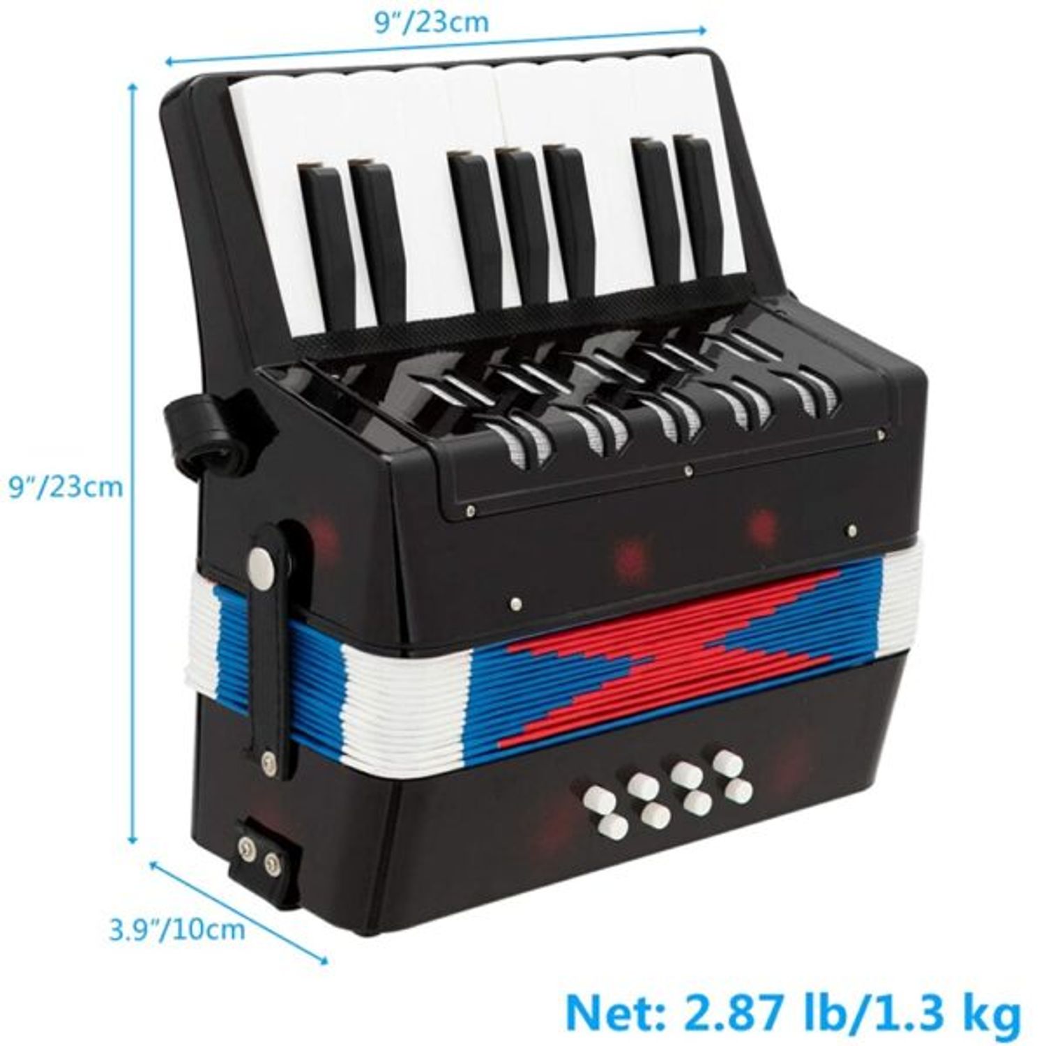 Acordeon Pentru Copii Klausstech, 17 Clape, 8 Basi fotografia produsului View 3 L