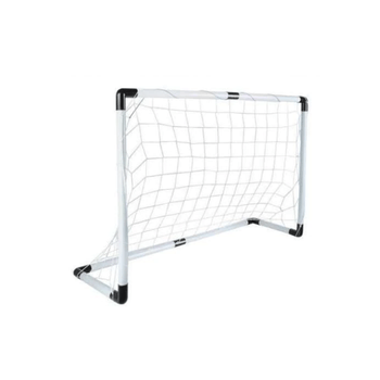Set poarta de fotbal pentru copii, minge, pompa, atractiva, distractiva, eficienta, ergonomica, asamblare usoara, alb