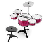 Set 5 Tobe Cu Taler Si Scaunel Pentru Copii, 10 Piese, Roz fotografia produsului