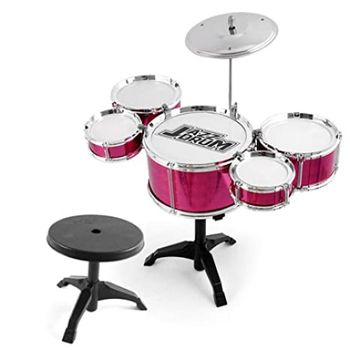 Set 5 tobe cu taler si scaunel pentru copii, 10 piese, roz