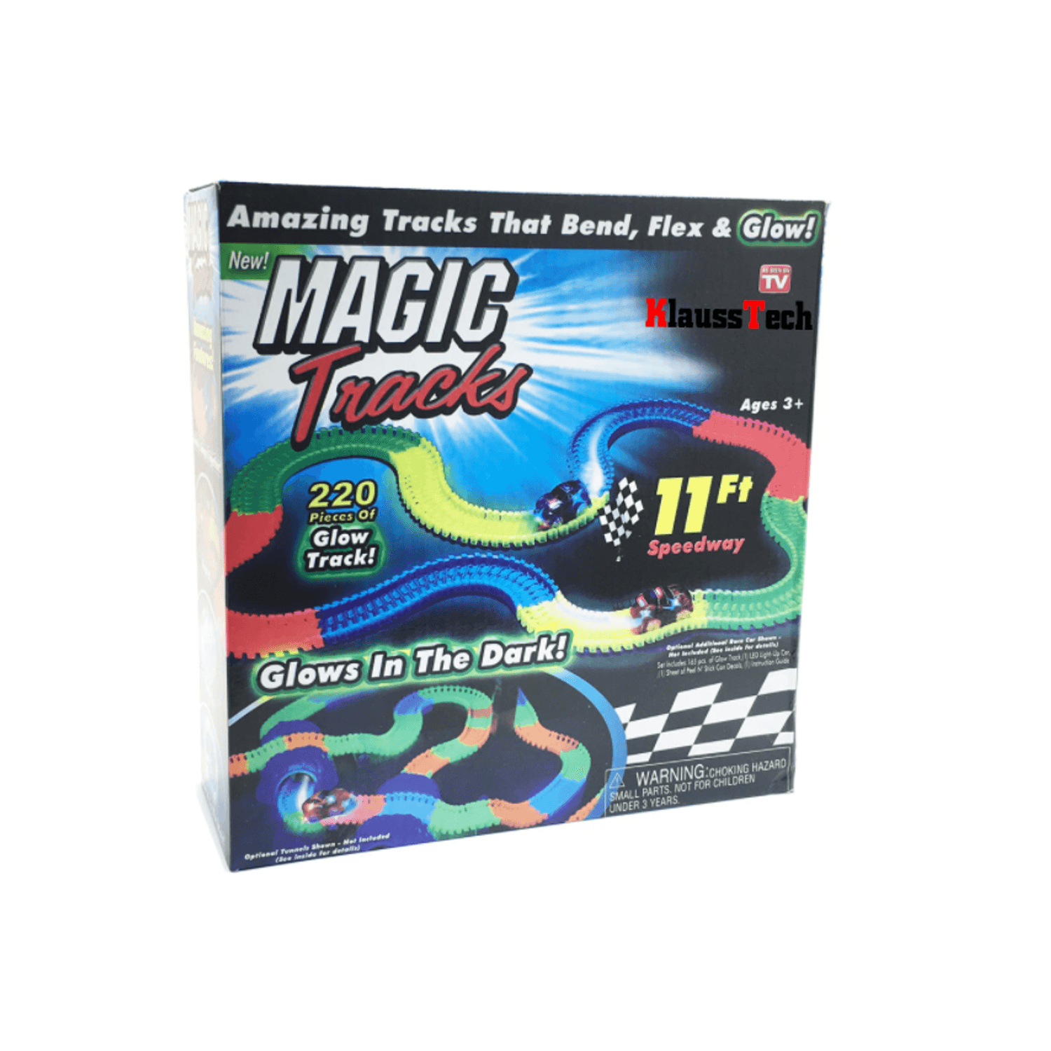 Circuit pentru Masinute, KlaussTech, Iluminat, Format din 220 Piese, Atractiv, Flexibila, Multicolor fotografia produsului View 6 L