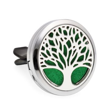 Difuzor auto aromoterapie neo hg305, tree of life web leaves, cu uleiuri esentiale, eco friendly, otel inoxidabil