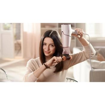 Uscator de par philips bhd530/00, 2300w, tehnologie thermoshield, ingrijire cu ioni, rose gold/perlat