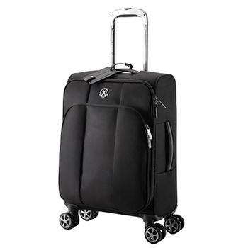 Troler cabina christian lacroix, 4 roti, lacat cu cifru tsa, sac depozitare, 55 x 38 x 24,5 cm, textil, negru