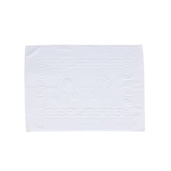 Prosop baie 100% bumbac, 700 g/m2, alb cu motiv grecesc, 50x70 cm