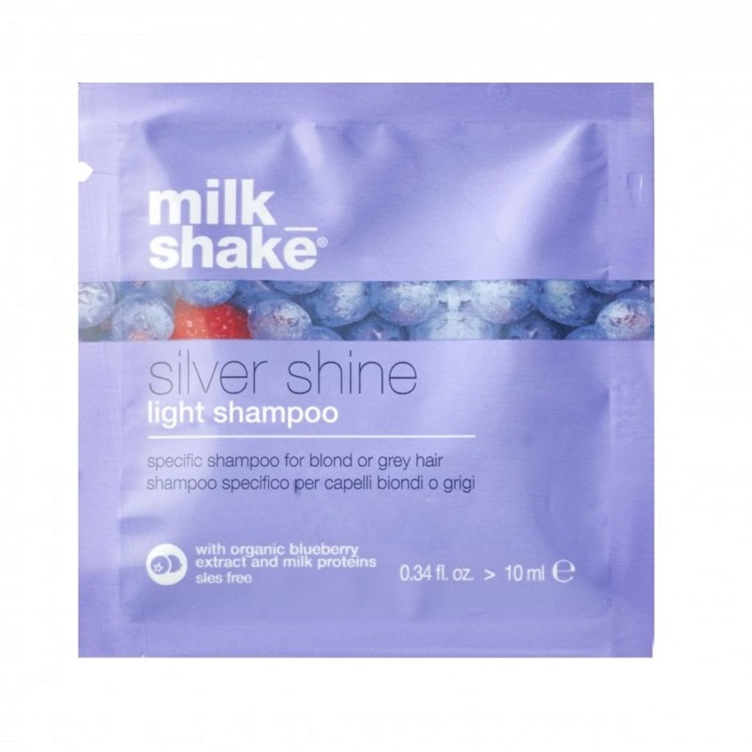 Sampon Milk Shake Silver Shine Light, 10ml fotografia produsului