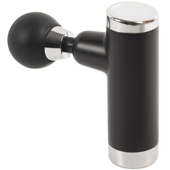 Aparat pentru masaj, quasar & co., cu vibratii, tonifiere si relaxare musculara, 6 trepte de intensitate, aluminiu/plastic, negru
