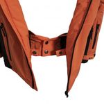Geaca ski Maupiti impermeabila cu gluga, orange, s fotografia produsului View 3 S