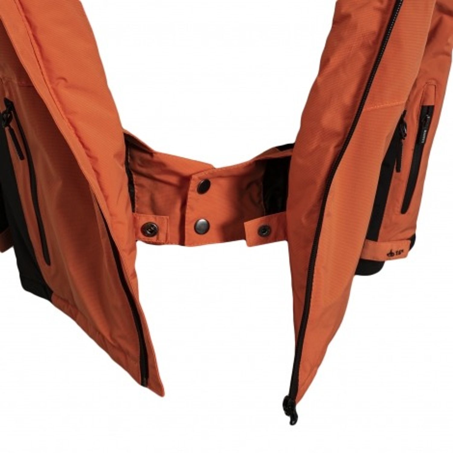Geaca ski Maupiti impermeabila cu gluga, orange, s fotografia produsului View 3 L
