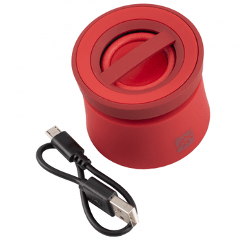 Boxa portabila mini Bluetooth Coda Ifrogz, USB, microfon, 6 x 5 cm, 1 W, Rosu elefant.ro imagine noua 2022