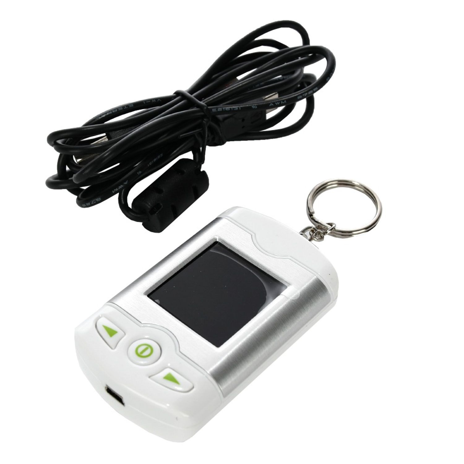 Breloc cu display, functii ceas, data, alarma + cablu alimentare USB fotografia produsului View 4 L