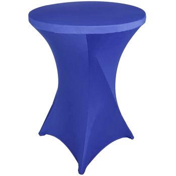 Husa masa evenimente, quasar & co., husa elastica, fata de masa elastica pentru masa cocktail, albastru