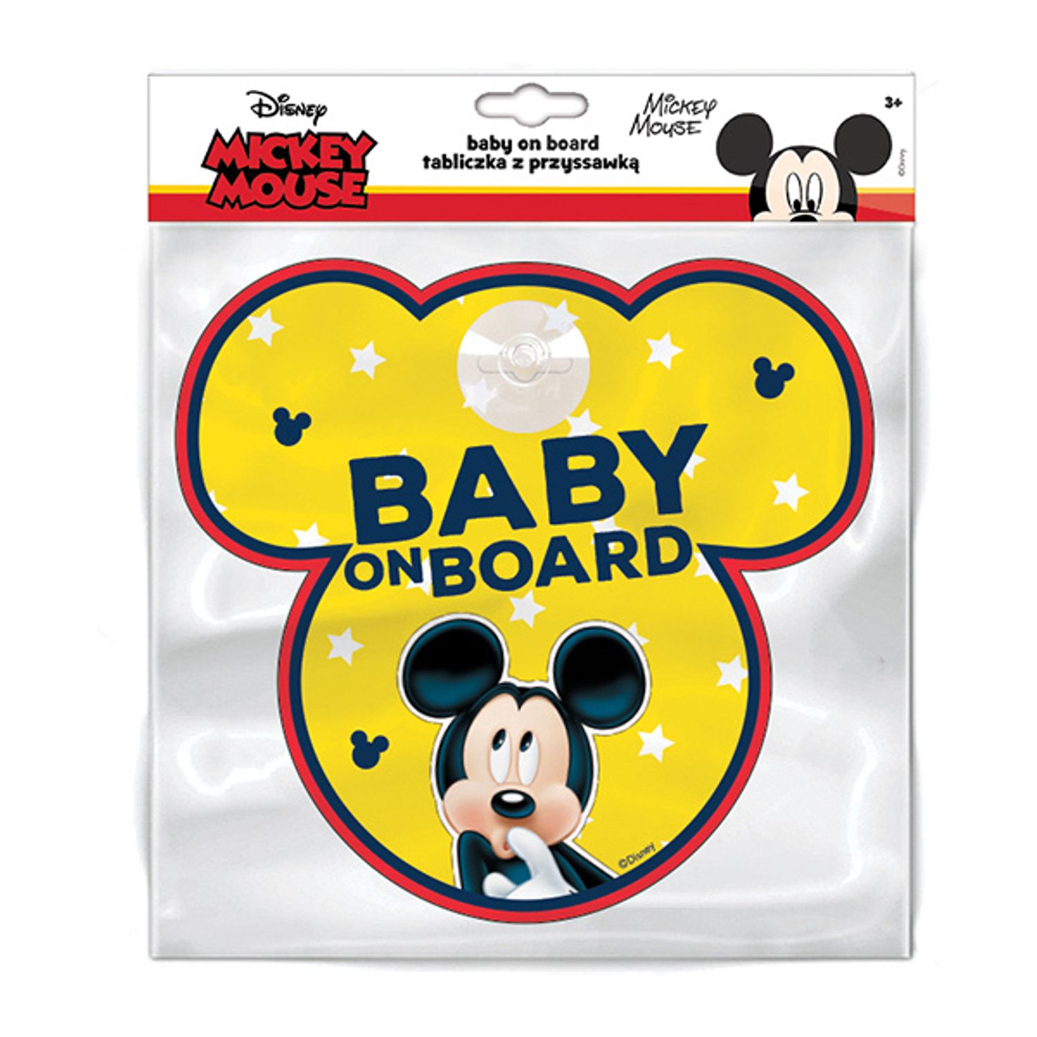 Semn de avertizare Baby on Board Mickey Seven SV9612 fotografia produsului View 3 L