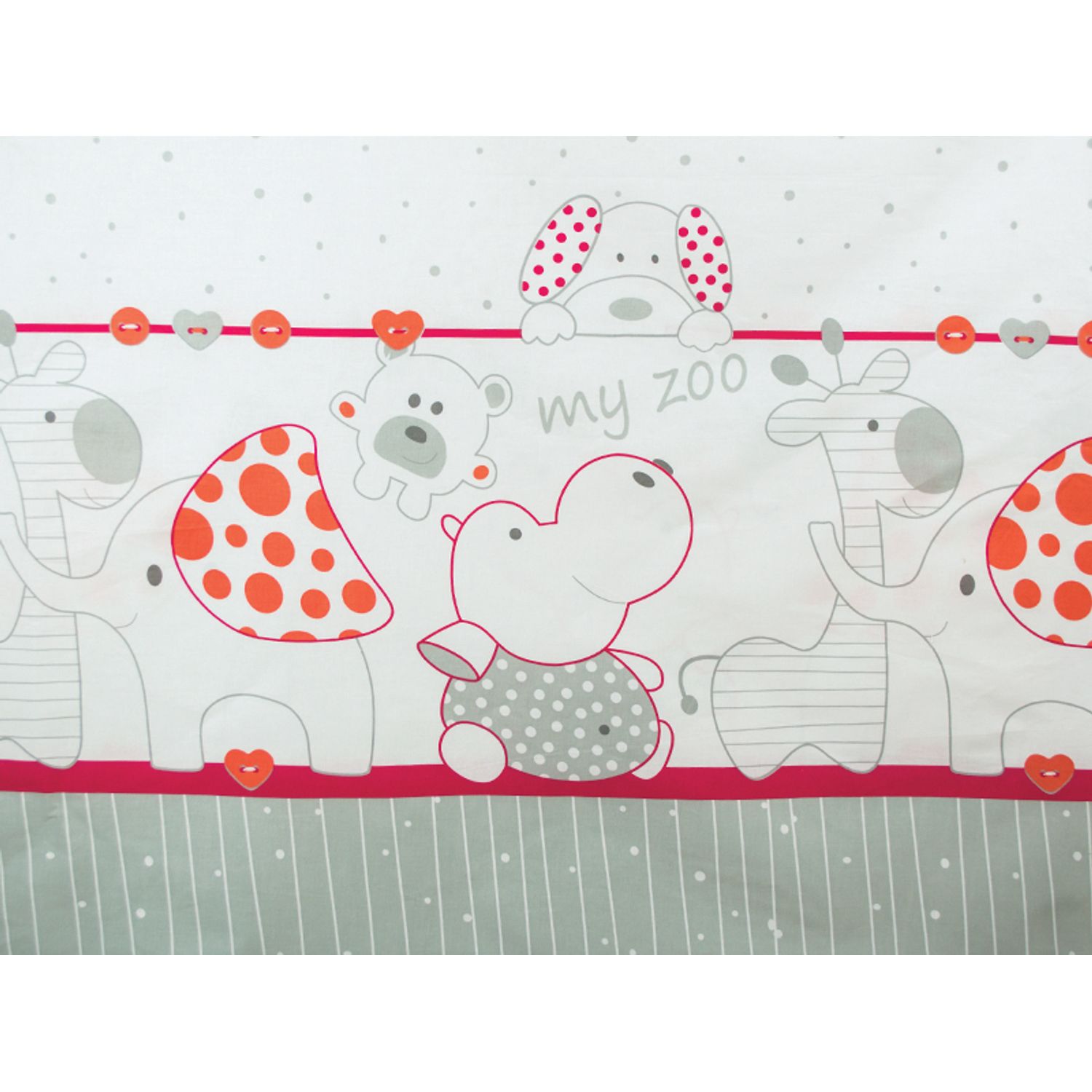Buzunar Patut MyKids My Zoo Rosu fotografia produsului View 3 L