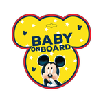 Semn de avertizare Baby on Board Mickey Seven SV9612 fotografia produsului