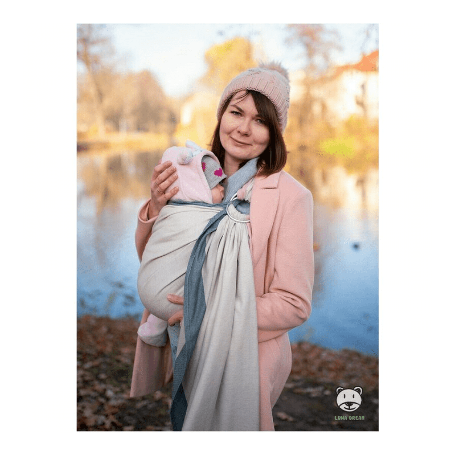 Luna Dream - Sling cu inel 2.1 m, Diamond Creamy fotografia produsului