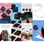 Set Scratch art Zana, 15 piese Mideer MD4084 fotografia produsului View 5 S