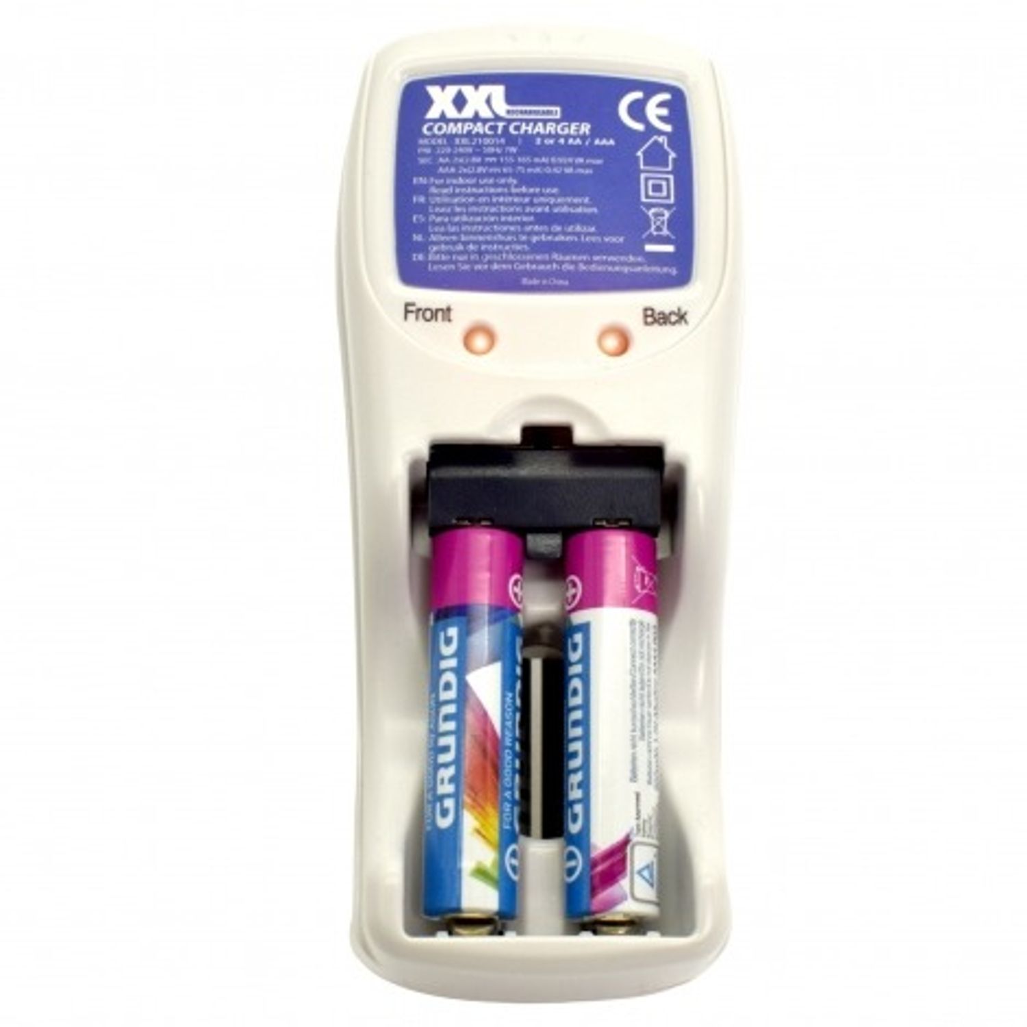 Incarcator electric pentru acumulatori xxl AA/AAA, Performance, alb fotografia produsului View 3 L