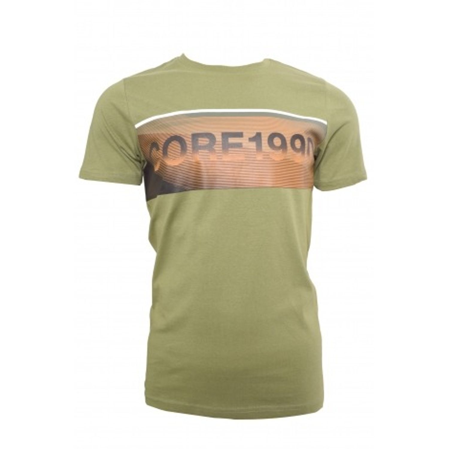 Tricou barbati Jack & Jones Core 1990, bumbac,  kaki, M fotografia produsului