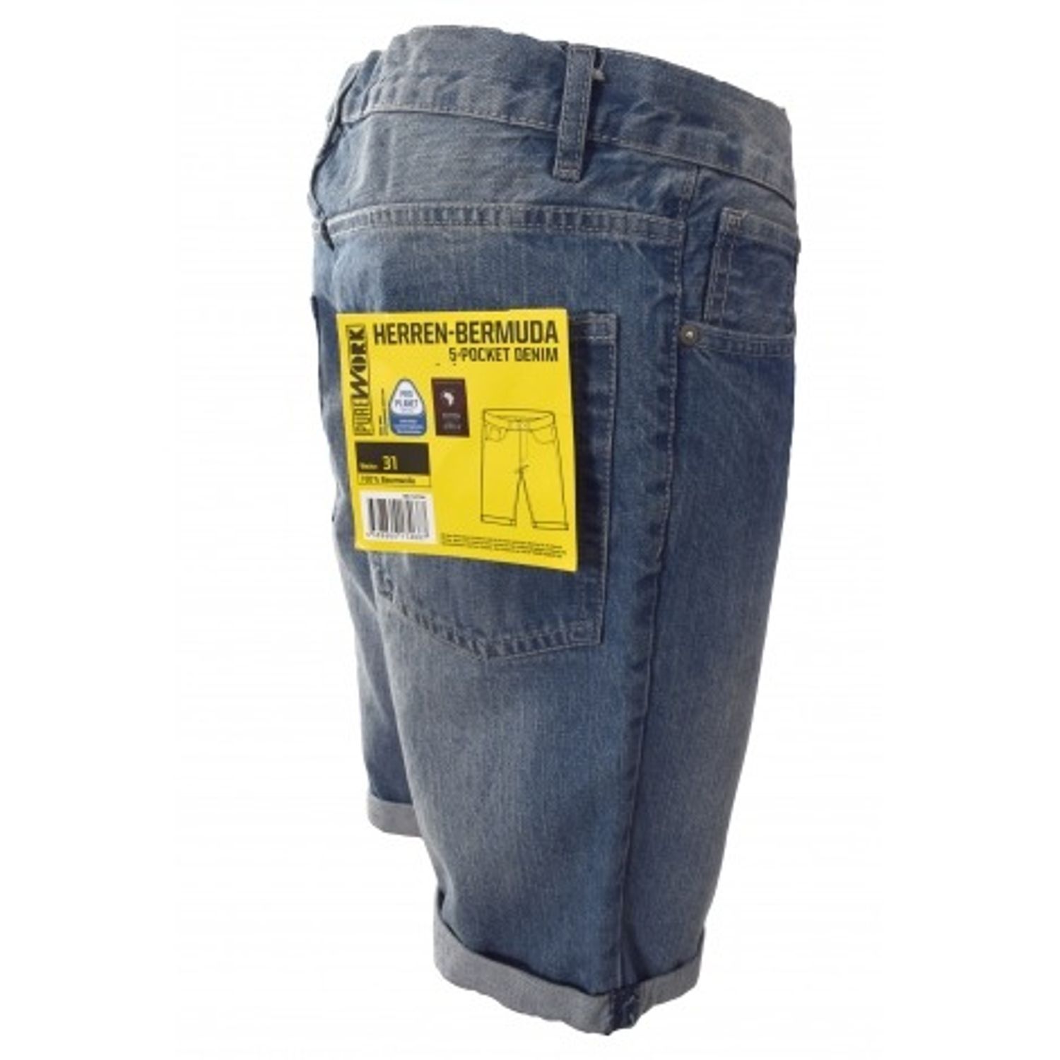 Pantaloni scurti Pure Work, barbati, albastru , 31 fotografia produsului View 2 L