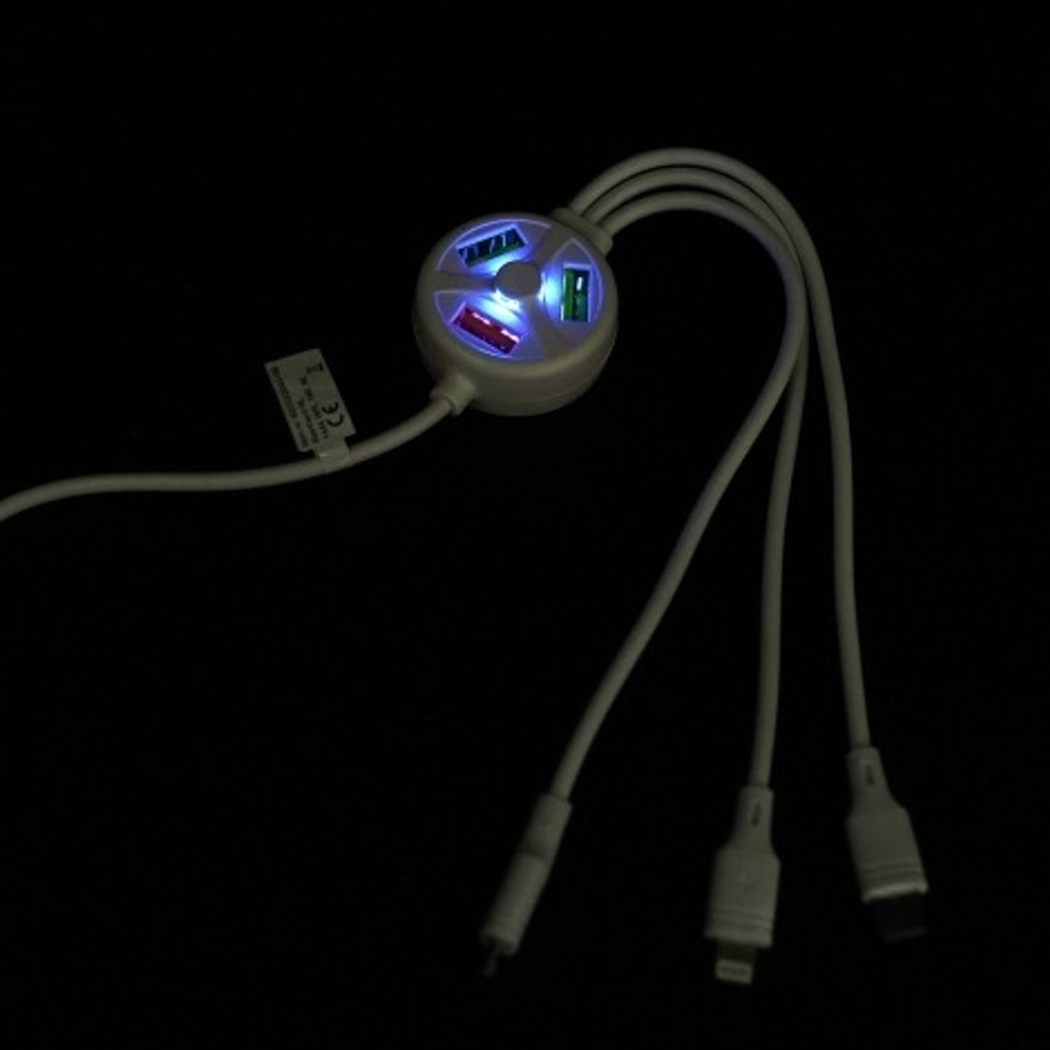 Cablu de incarcare 6-1, Soundlogic, alb fotografia produsului View 3 L