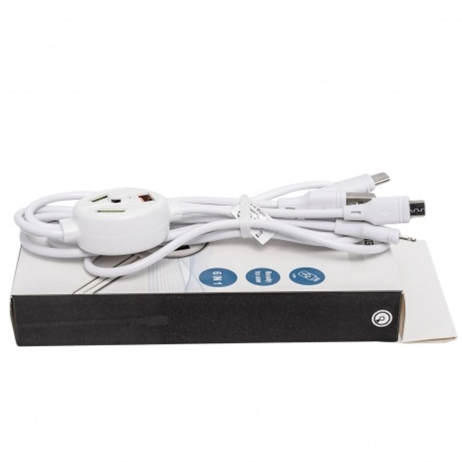 Cablu de incarcare 6-1, Soundlogic, alb fotografia produsului View 2 L