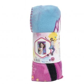 Patura fleece coral pentru copii soy luna, multicolor, 100x150 cm