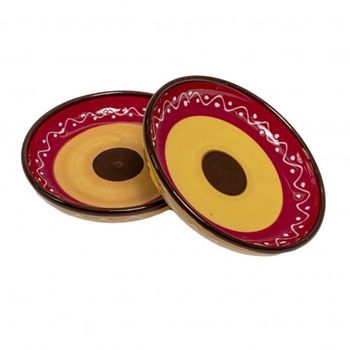 Set 2 farfurioare handmade din ceramica bowls and dishes, 12 cm