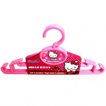 Set 3 umerase din plastic, pentru copii, hello kitty, roz