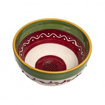 Bol handmade ceramica mic lucrat artistic bowl and dishes, 13 cm