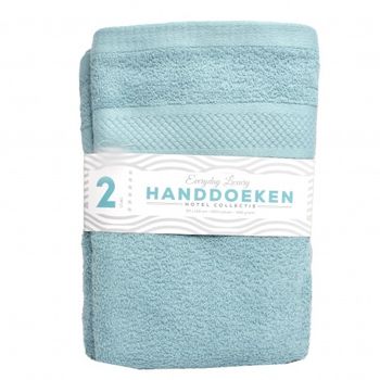 Set 2 prosoape everyday luxury, bumbac, blue , 50 x 100 cm