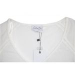 Tricou cu maneca scurta, din in Cotton, Alb, S fotografia produsului View 3 S