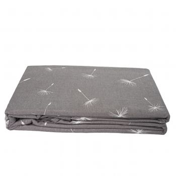 Set lenjerie bumbac o persoana walra, 135 x 200 cm, gri