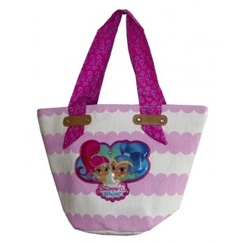 Geanta pentru copii shimmer, roz/alb
