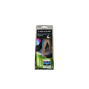 Set 4 benzi kinesiologice dunlop 5cm x 10cm/ 5 cm x 15 cm, pentru glezna
