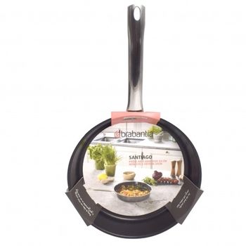 Tigaie cu inductie brabantia, non stick, inox, 24 cm