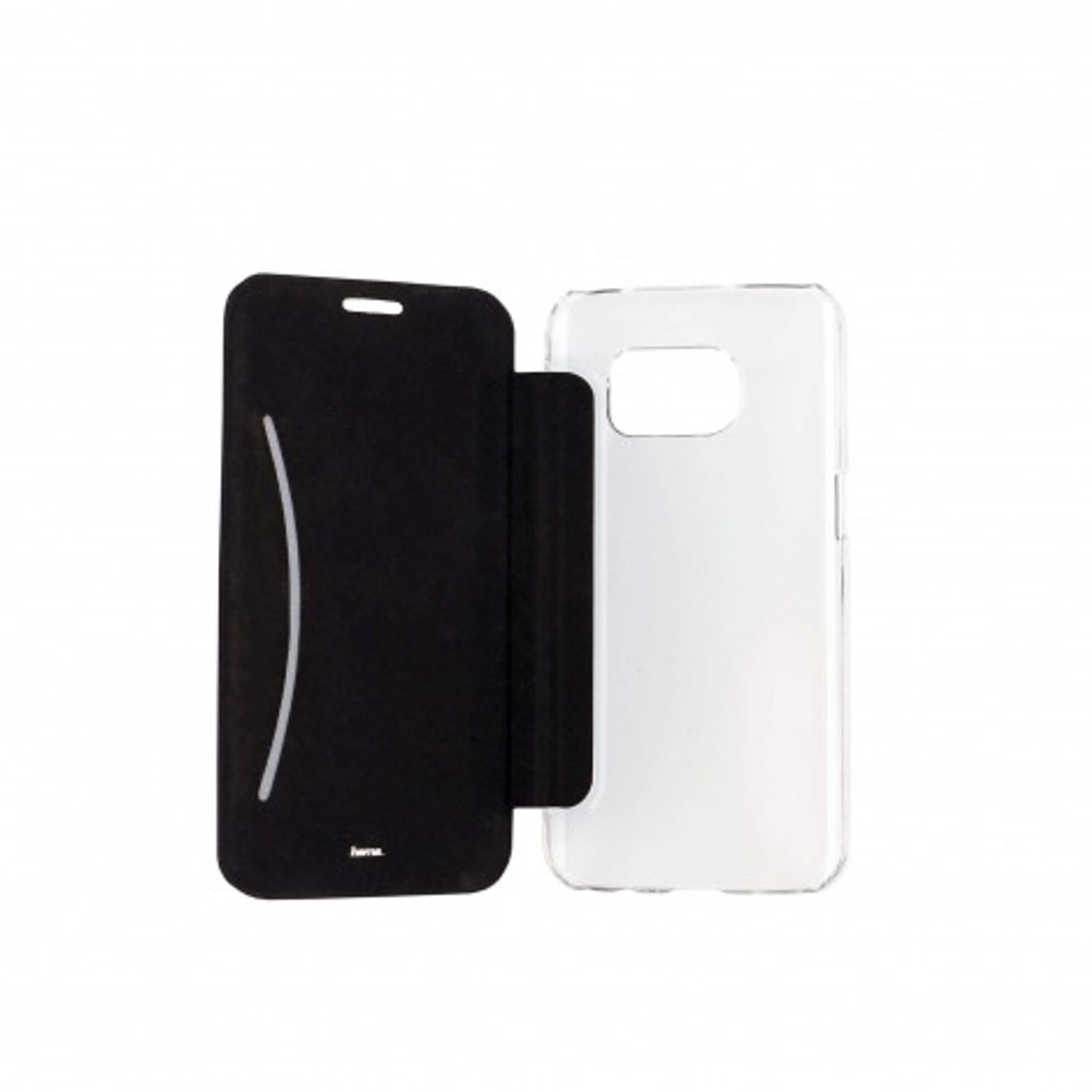 Husa Flip Cover pentru Samsung Galaxy S7, Hama Clear Booklet, Albastru fotografia produsului View 2 L