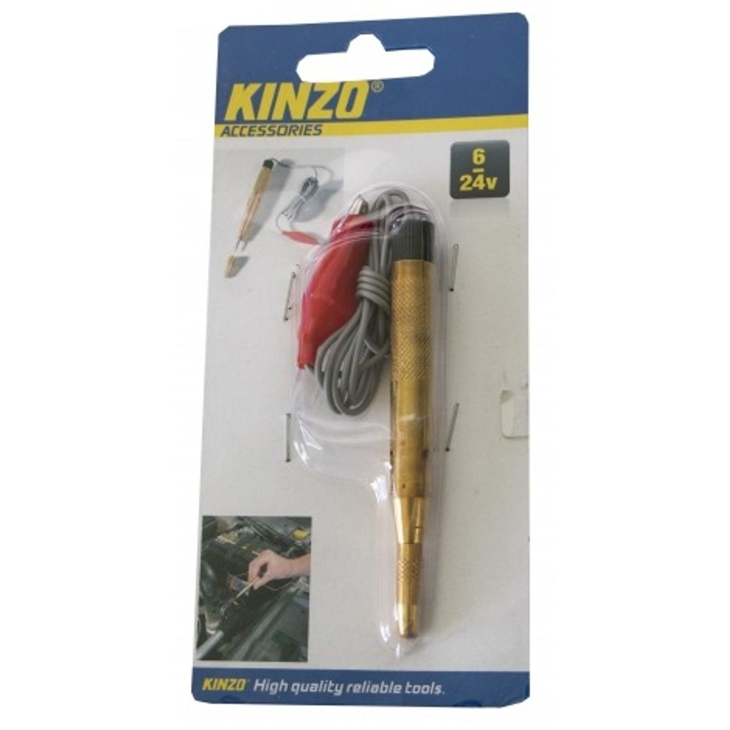 Tester tensiune auto, 6-24V, Kinzo fotografia produsului