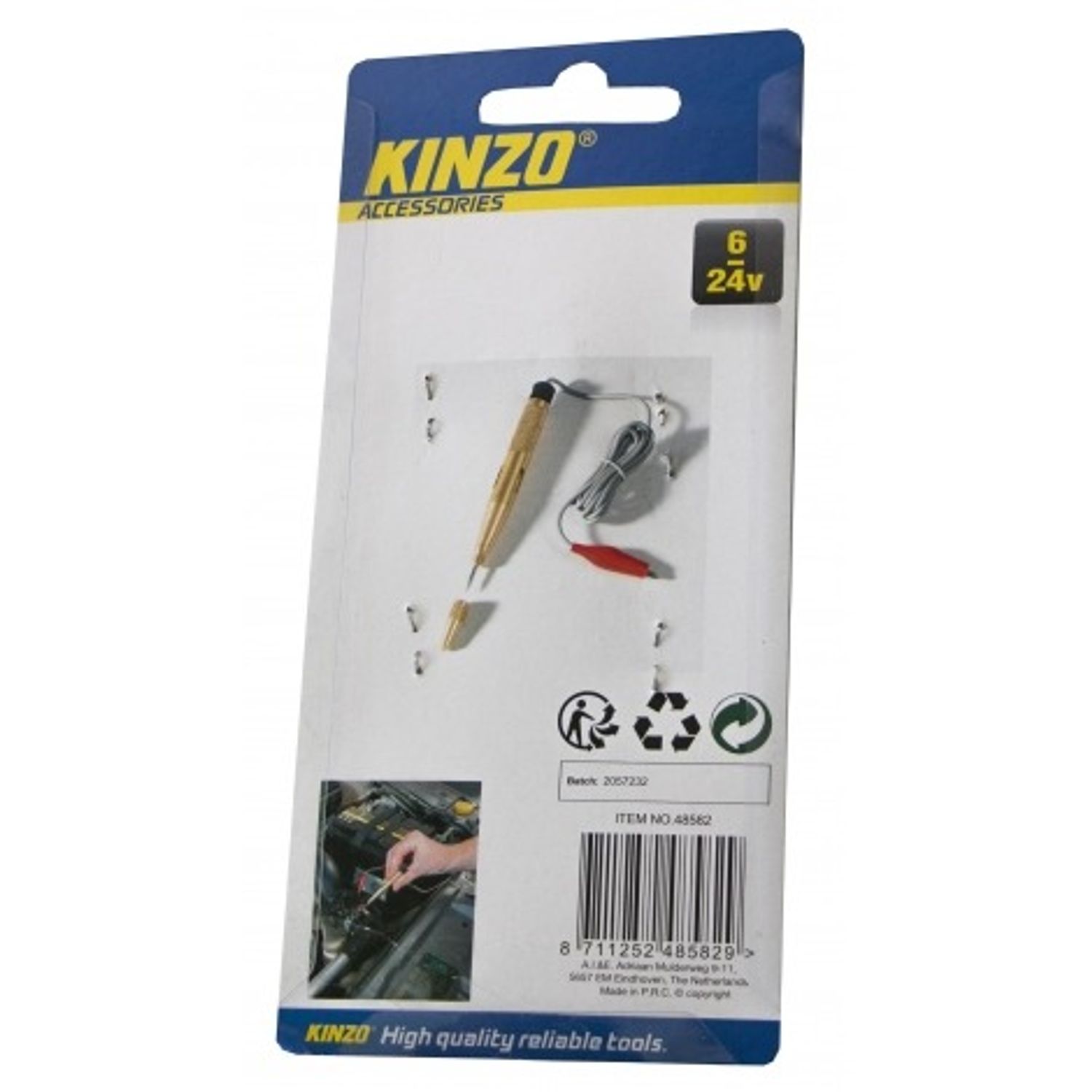 Tester tensiune auto, 6-24V, Kinzo fotografia produsului View 2 L